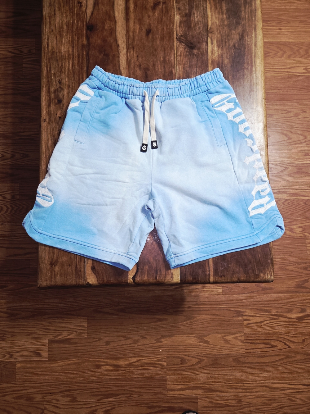 Godspeed "Courtside"  Men's Blue/White Gradient Sweat Shorts. Size Small OS.
